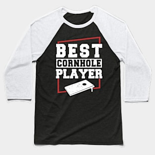 Best Cornhole Player Funny Cornhole Player Vintage Baseball T-Shirt